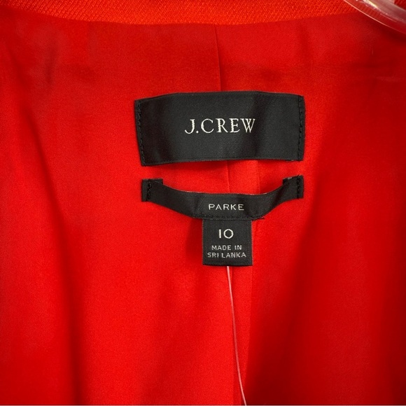 J.Crew Parke Orange Linen Blend One Button Blazer Women's Size 10 NWT Lined - Picture 6 of 9